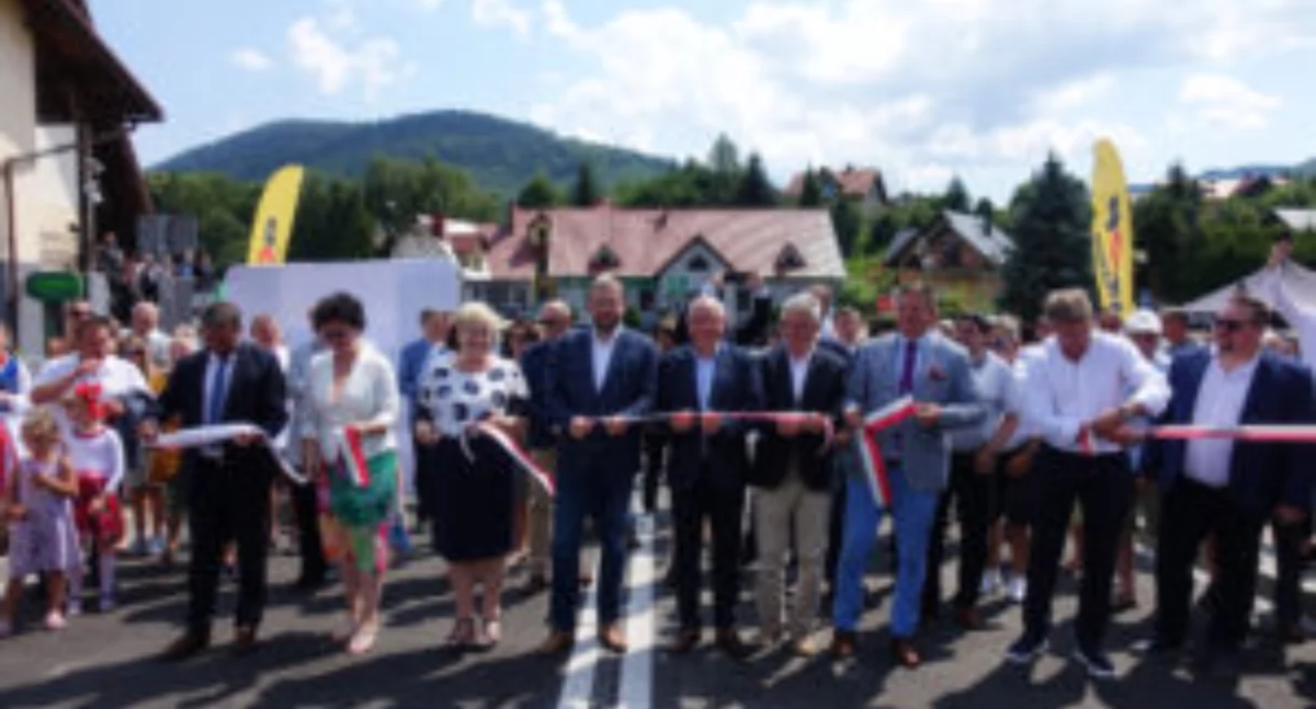 Drogi, Otwarcie Nowego Mostu Rzece Soła Centrum Porąbki - zdjęcie, fotografia