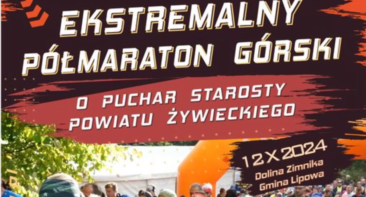 Biegi , Górski Półmaraton Puchar Starosty Powiatu Żywieckiego Sportowa Rywalizacja Najwyższym Poziomie - zdjęcie, fotografia