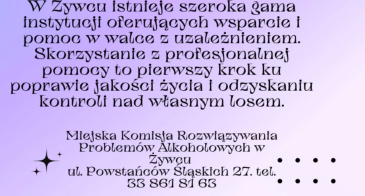 Materiały partnerów, Profesjonalna Pomoc Radzeniu Sobie Problemami Alkoholowymi Żywcu - zdjęcie, fotografia