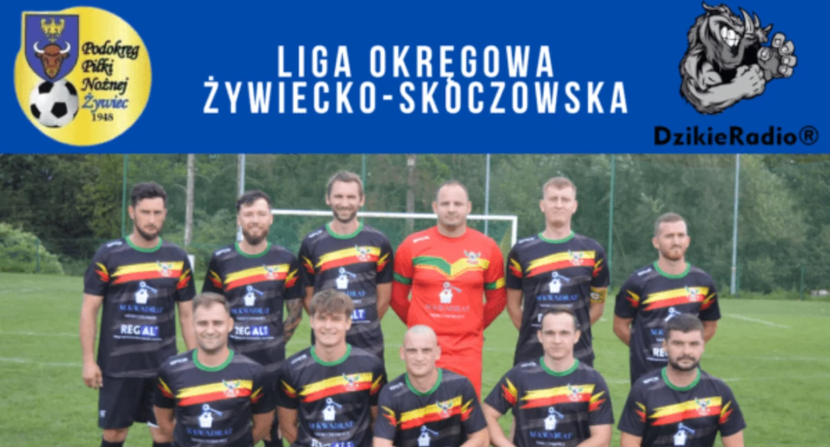 Piłka nożna, ligowy Sokół Słotwina kontra Soła Rajcza - zdjęcie, fotografia