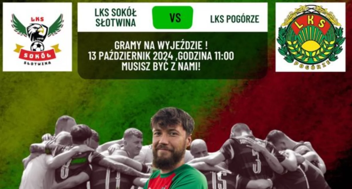 Piłka nożna, Niedzielne Spotkanie Boisku Pogórze kontra Sokół Słotwina - zdjęcie, fotografia