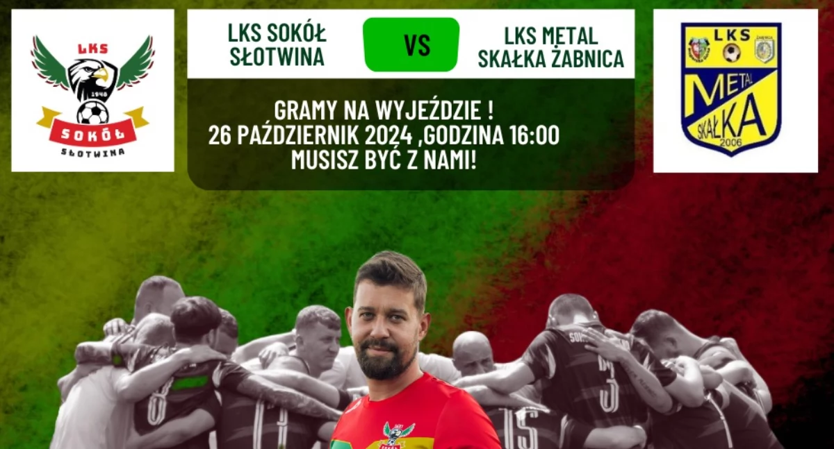 Piłka nożna, Zacięty pojedynek Metal Skałka Żabnica Sokół Słotwina emocjonujące starcie kolejce października - zdjęcie, fotografia