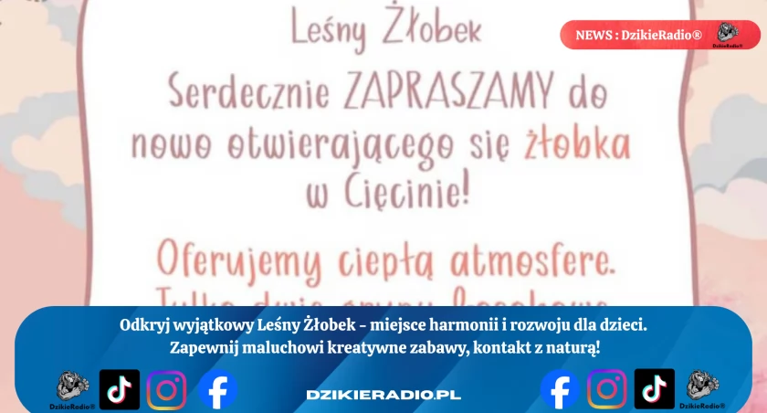Fot. Leśny Żłobek  w Cięcinie
