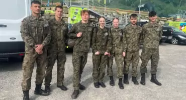 Uczniowie z Żywca w czołówce Śląskiej Spartakiady  Sportowo-Obronnej Klas Wojskowych 