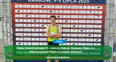 Lekkoatletyka – sukces Tomasza Fijaka na Mistrzostwach Polski U23