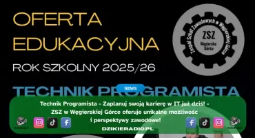 Technik Programista – Twoja przyszłość zaczyna się w ZSZ w Węgierskiej Górce!