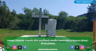 Pamięć, która trwa – pomnik ofiar pacyfikacji osiedla Czanieckich w Rycerce Górnej.