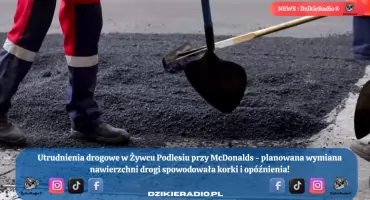Drogowe zawirowania w Żywcu Podlesiu – kierowcy muszą uzbroić się w cierpliwość