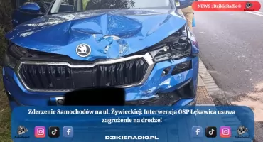 Kolizja na Żywieckiej – szybka interwencja strażaków z Łękawicy