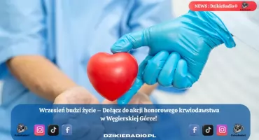 Wrzesień: Oddaj krew, uratuj życie! Przyłącz się do akcji w Węgierskiej Górce już 14 września.