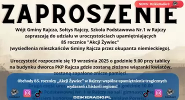 Uroczystości upamiętniające 85. rocznicę Akcji Żywiec w Rajczy: kwiaty, znicze i spotkanie z świadkiem historii.