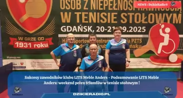 Sportowy weekend pełen sukcesów naszych tenisistów stołowych