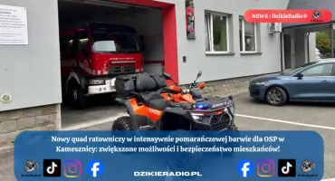 Nowoczesny quad w służbie strażaków z Kamesznicy
