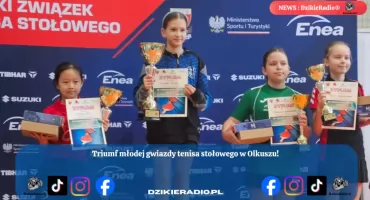 Młoda gwiazda tenisa stołowego błyszczy w Olkuszu 