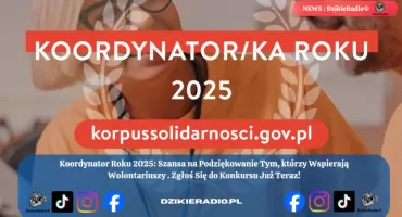 Zgłoszenia do ogólnopolskiego konkursu Koordynator Roku 2025 do 13 października. Doceniajmy ich wysiłki!