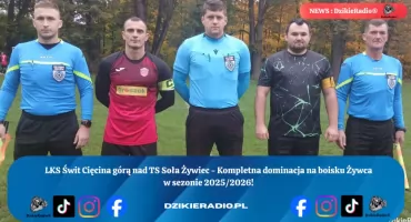 LKS Świt Cięcina triumfuje nad TS Soła Żywiec: Znaczące zwycięstwo gości podczas meczu Instalmax Klasy A Podokręgu Żywiec  sezon 2025/2026