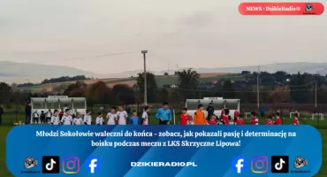 Mimo porażki, Młodziki Sokoła pokazały niezłomny charakter podczas meczu z LKS Skrzyczne Lipowa.