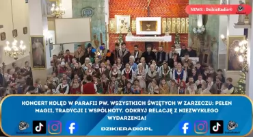 Koncert kolęd w Zarzeczu: artystyczne i wzruszające święto muzyki i tradycji w wykonaniu Zespołu Regionalnego Magurzanie.