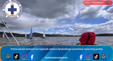 Szybka akcja ratowników uratowała cztery osoby po wywrotce jachtu na regatach