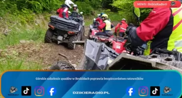 Górskie szkolenie quadów w Beskidach poprawia bezpieczeństwo ratowników