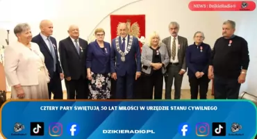 Cztery pary świętują 50 lat miłości w Urzędzie Stanu Cywilnego