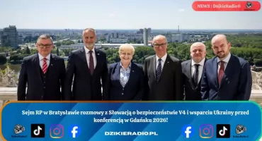 Polsko-słowacka delegacja omawia bezpieczeństwo i współpracę w Europie Środkowej.