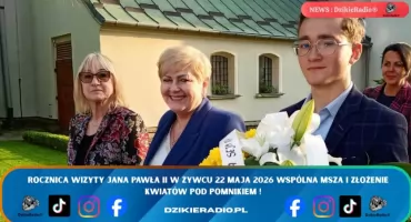 Żywiec upamiętnia Jana Pawła II w 31. rocznicę historycznej wizyty.
