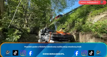 Wypadek quada w Nieledwi zakończony szybką akcją ratunkową służb