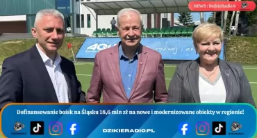 Śląskie inwestuje 18,6 mln zł na nowe boiska i modernizację sportową.