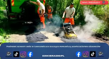 Pozimowe remonty dróg w Łodygowicach znacząco poprawiają bezpieczeństwo kierowców