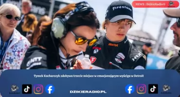 Tymek Kucharczyk na podium w Detroit piąty raz w sezonie Indy NXT