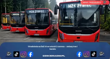 Utrudnienia na linii 14 we wtorek 2 czerwca – zmiany tras i kursów