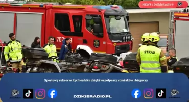 Sportowy sukces w Rychwałdku dzięki współpracy strażaków i biegaczy