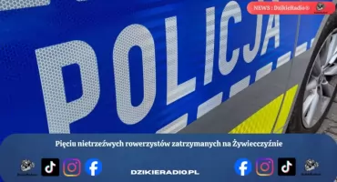 Pięciu nietrzeźwych rowerzystów zatrzymanych na Żywiecczyźnie za jazdę pod wpływem alkoholu