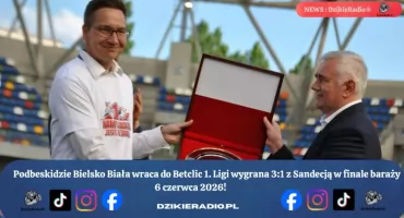 Podbeskidzie Bielsko Biała awans do Betclic 1. Ligi po wygranej 3:1 z Sandecją w finale baraży.
