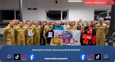 Rowerzyści i strażacy z Żywca łączą siły dla Michalinki