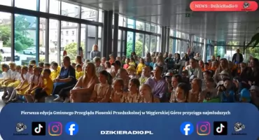 Pierwsza edycja Gminnego Przeglądu Piosenki Przedszkolnej w Węgierskiej Górce przyciąga najmłodszych