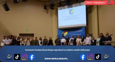 Uczniowie Powiatu Żywieckiego nagrodzeni za wybitne wyniki edukacyjne