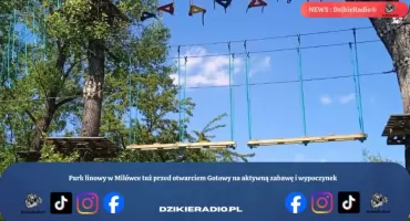 Park linowy w Milówce tuż przed otwarciem Gotowy na aktywną zabawę i wypoczynek