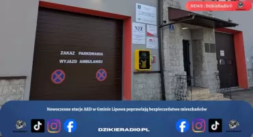 Gmina Lipowa montuje stacje AED zapewniające szybką pomoc medyczną