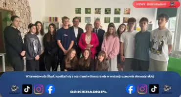 Wicewojewoda Śląski spotkał się z uczniami Koszarawy aby porozmawiać o sprawach publicznych