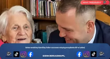 Setne urodziny Karoliny Faber uczczone wizytą prezydenta RP w Leśnej