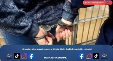 Nietrzeźwy kierowca zatrzymany w Bielsku-Białej dzięki obywatelskiej czujności