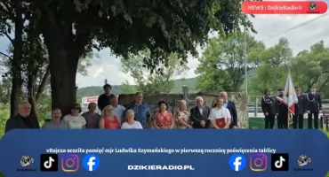 Rajcza uczciła pamięć mjr Ludwika Szymańskiego w pierwszą rocznicę poświęcenia tablicy