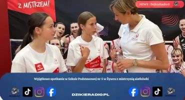 Wyjątkowe spotkanie w Szkole Podstawowej nr 5 w Żywcu z mistrzynią siatkówki