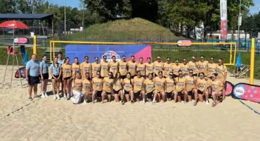 Zakończenie sezonu plażowego juniorek młodszych STALI w Żorach