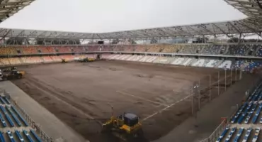 Rozpoczęła się wymiana murawy na Stadionie Miejskim w Bielsku-Białej