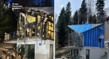 Ratownicy GOPR pokazują solidarność w obliczu tragedii po pożarze domu