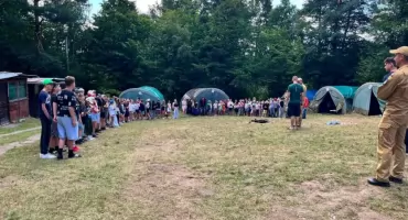 Wakacyjne kontrole obozów harcerskich w Żywcu dla bezpieczeństwa uczestników